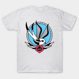 Swallow And Rose T-Shirt